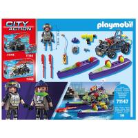 Playmobil fuerzas especiales quad todoterreno (71147) City Action lancha policia - details 2