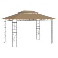 vidaXL Cenador 4x3x2,7 m 160 g/m² Parasol Pérgola Jardín Patio Toldo Color Crema,  Antracita,  Taupé y mas - details 2
