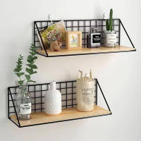 Estantes Creativos De Pared Colgantes Para Dormitorio Cestas De Almacenamiento De Hierro Organizador Para Artículos Domésticos - details 5