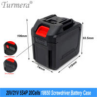 Turmera Caja De Batería Para Destornillador 18V 21V Soporte De Batería 18650 5X 10X 15X 20X Con BMS 50A Máx.100A Para Reparación De Taladro Eléctrico - details 43