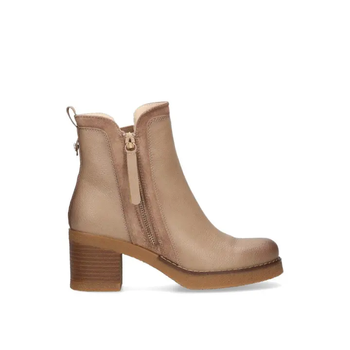 BOTIN ETIKA BURDEOS 05 31113 MUJER, TAUPE - 1