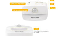 Lámpara Nocturna LED Con Sensor De Movimiento EU US Enchufe Para Pared Dusk to Dawn Ajustable Para Dormitorio Toilet Hallway Kitchen - details 4