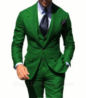 Traje De Novio Elegante 2024 Para Hombres Ajustado Tuxedo De Novios Conjunto Formal De Negocios (Chaleco+Pantalones+Chaqueta) Material COTON Polyester Origin China - details 5