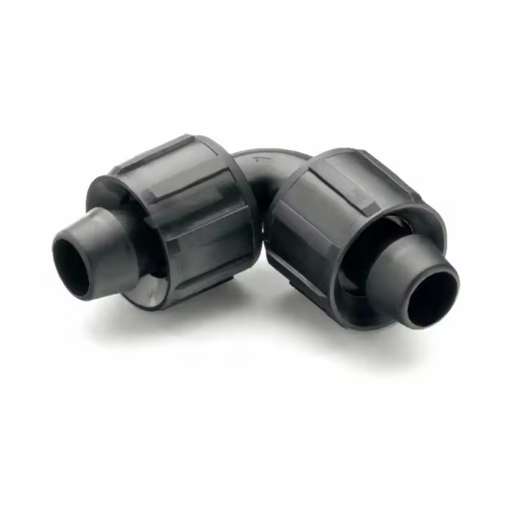 Codo Cinta de Riego 16mm con Cierre Roscado - 1
