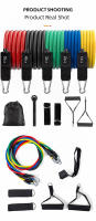 11pcs Bandas De Resistencia Para Ejercicio Elásticas Equipamiento De Fitness Portátil Con Correa De Tobillo Expansor De Pecho - details 8