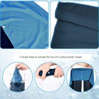 Toalla De Baño Microfibra Para Gimnasio Viajes Camping Natación Yoga Con Capucha U-Hojas Para Protección Solar Y Secado Rápido - details 2