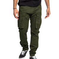 Pantalones De Cargo Para Hombre Talla Grande Color Sólido Con Bolsillos Multisectoriales Estilo Casual Primavera Verano - details 6
