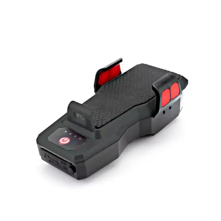 MOLCARAUTO Soporte para móvil Faro de bicicleta 4 en 1 Linterna/Bocina/Powerbank - 1