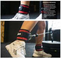 Roar® tobilleras polea, 2 tobilleras para gym, tobillera para maquina de polea, fat gripz pesas gluteos, maquina de gym pesas, tobillera para polea - details 2