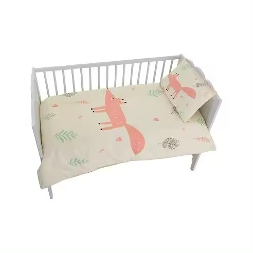 Funda Nórdica para Cuna de Bebé 100% Algodón Modelo Zorrito Sibiles 00433 - 1