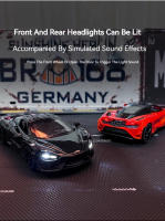 Coche Deportivo a Escala 1:32 765LT Juguete De Metal Con Luz Y Sonido Puertas Abiertas Vehículo Pull Back Regalos Para Niños - details 4