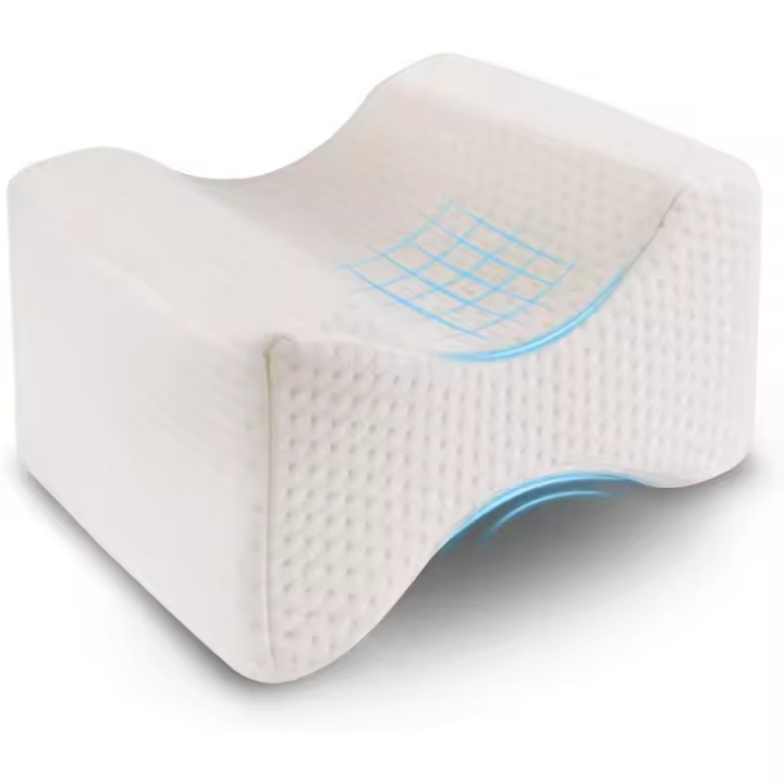 Almohada ortopédica de espuma viscoelástica para rodillas adecuada para aliviar el dolor de cadera, espalda y rodillas. - 1