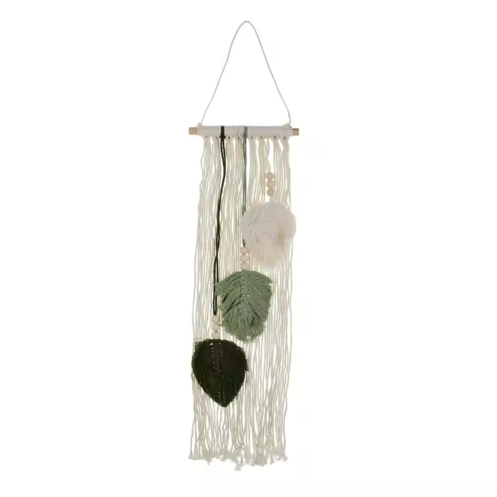 Decoración de Pared Versa Verde Hojas 66 x 20 cm - 1