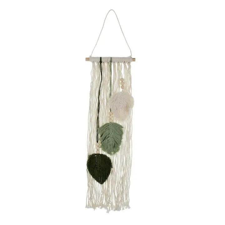 Decoración de Pared Versa Verde Hojas 66 x 20 cm - 1