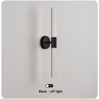Lámpara De Pared LED De Cristal Moderna Para Dormitorio Y Sala De Estar Iluminación Interior De Pasillo Y Aisles Fuente De Luz Self-Contained Incluye Bombilla Estilo Nórdico - details 11