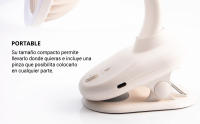 Ventilador Giratorio Portátil de Pinza con Batería Recargable USB Tipo C - details 1