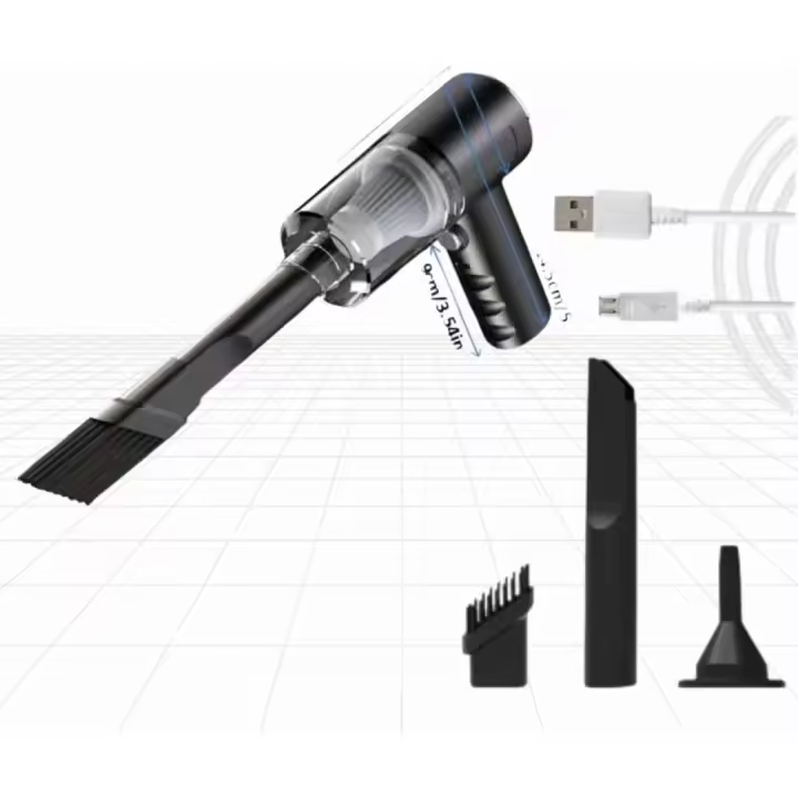 Aspirador de Mano, 3 en 1, 120W, Inhalámico, 3 Modos, Recargable USB, para Coche, Oficina, Hogar - 1