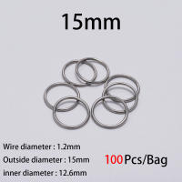 Anillos Abiertos De Acero Inoxidable 30-200Pcs 3-25mm Para Fabricación De Joyas DIY Conectores Y Accesorios De Encuentros - details 5