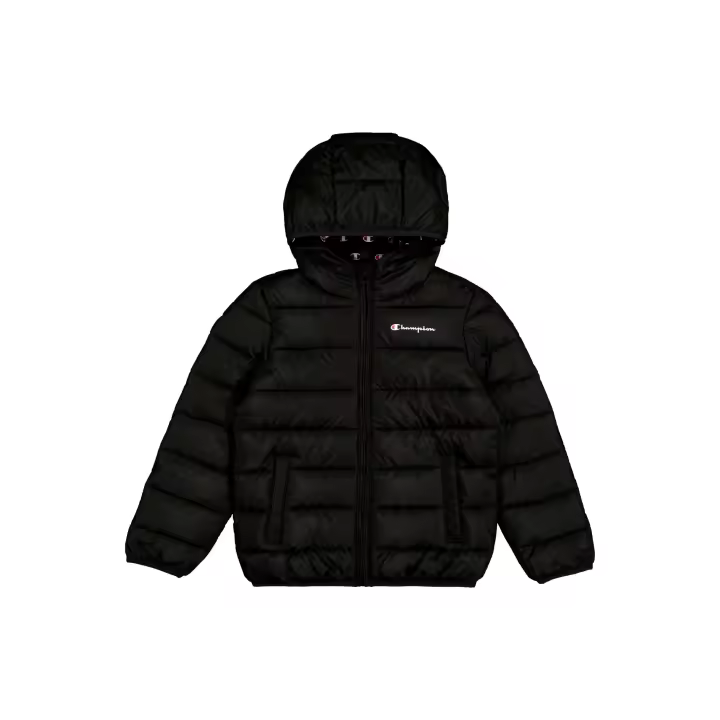 Cazadora Champion Junior Negra Legacy Logos Padded Jacket - 1