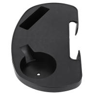 Mesa De Silla Clip on Con Ranura Para Móvil Multifuncional Para Jardín Patio Piscina Silla De Lounging Material ABS Negro - details 4