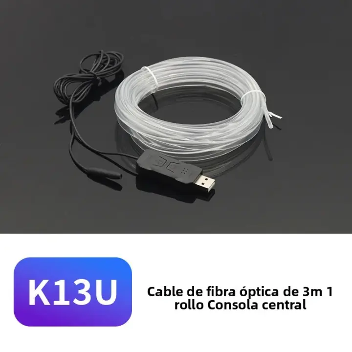 Luz Ambiental Para Coche LED USB Modificación De Iluminación Interior Línea Fresca Decorativa Sin Cableado Instalación Fácil - 1