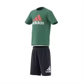 Conjunto de camiseta y pantalón corto para niños adidas - 1