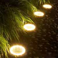 Lámpara Solar IP68 LED Para Exteriores Luz De Suelo Con Energía Solar Para Jardín Patio Camino Decoración De Jardín Luz Subterránea Para Pista Y Pared - details 9
