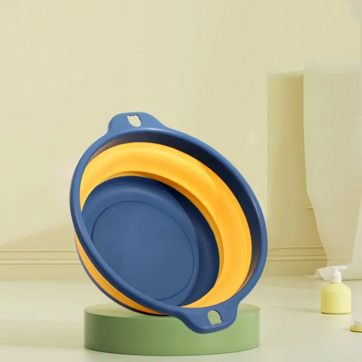 Tina De Lavado Portátil Y Plegable Para Ropa Segura Y Duradera De Plástico Suministros Domésticos Para Baño Viajes - 1