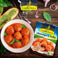 Carretilla Albóndigas de Pollo con Tomate 10 Unidades de 300 g Platos Listos,100% Ingredientes Naturales,Sin Conservadores,Sin Colorantes y Sin Aditivos - details 0