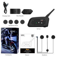 Casco De Motocicleta EJEAS V6 pro plus Con Intercomunicador Bluetooth 800M Para 6 Conductores Impermeable Compatible Con Todos Los Cascos - details 17