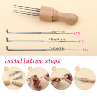 Kit Completo De Felteado a Puntas KRABALL Con Herramientas Y Suministros Lana De Felt Para Fabricación De Muñecas Artesanía DIY Accesorios De Tricoterapia - details 2