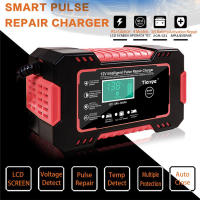 Cargador De Batería De Coche Inteligente 12V 6A Carga Rápida Con Pantalla LCD Reparación De Pulso Para Baterías AGM GEL Y Lead-Acid Ciclo Profundo - details 17