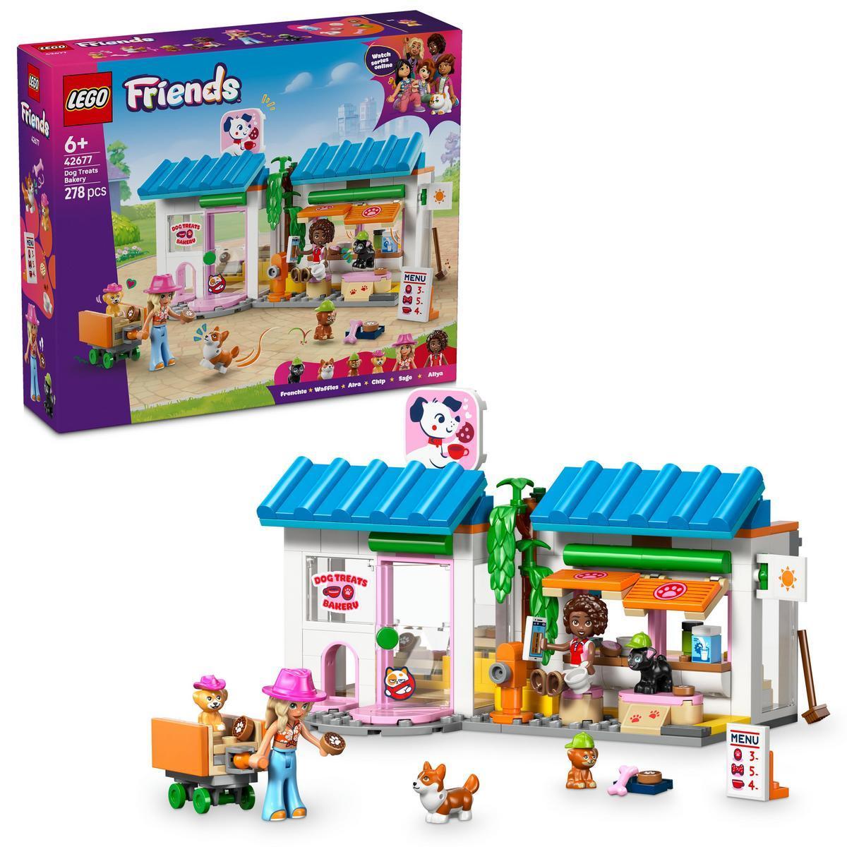 [PREVENTA] LEGO® 42677 Friends Pastelería de Dulces Caninos Juego de Construcción con 2 Minipersonajes y 4 Perros de Juguete