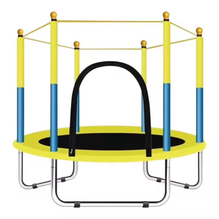 Trampolín portátil de 140 cm, Cama elástica - trampolín ideal para regalo de Navidad, espuma anticolisión para saltar y actividades de trampolín interior Trampolin (4990 BBC-001 D7) - 1