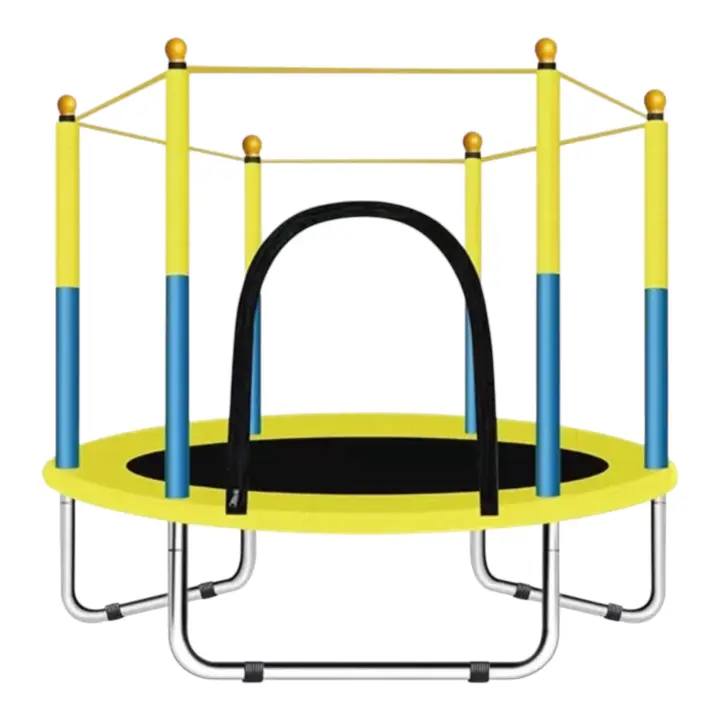 Trampolín portátil de 140 cm, Cama elástica - trampolín ideal para regalo de Navidad, espuma anticolisión para saltar y actividades de trampolín interior Trampolin (4990 BBC-001 D7) - 1