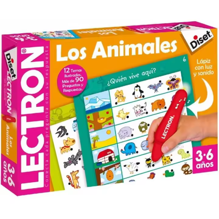 Juego Lectron educativo lápiz Los Animales  (Diset 63883) - 1
