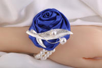 Corsé De Rosa Azul Para Boda Accesorios De Vestimenta Para Novio Y Novia Broche Artificial De Flores Sin Ingredientes Químicos Peligrosos - details 13