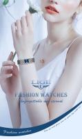 Reloj De Pulsera De Cuarzo LIGE Elegante Para Mujer Con Correa De Acero Inoxidable Resistente Al Agua Y Deportiva Pantalla Cuadrada Romana - details 0