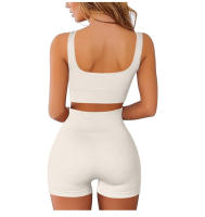 Shorts De Yoga Para Mujer Verano Cintura Alta Terciopelados Fitness Pantalones De Deporte Exterior Terciopelados Estilo Three-point - details 4