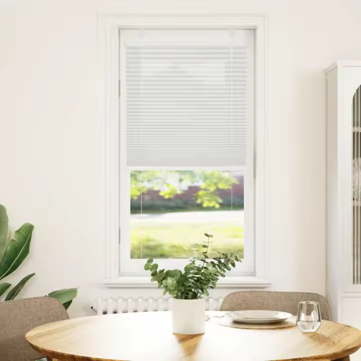 Estor Plisado gris claro 60x150 cm Tela Ancho 59,4 cm Poliéster - 1