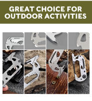 Multiherramienta SWISS TECH 13 En 1 Portátil Y Multifuncional Con Clip De Carabiner Para Camping Y Senderismo Kit De Herramientas De Billetera EDC - details 4