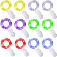 10 Pack Luces Faeir LED Operadas Por Batería Cadena De Luces De Moscas Estrelladas Luna Para DIY Boda Fiesta Dormitorio Patio Navidad - details 1
