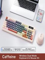 Teclado De Juego Inalámbrico FreeWolf M96 Con Pantalla Modo Dual Bluetooth Multidevice Ergonómico Para Desktop Laptop Tablet - details 5