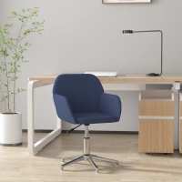 vidaXL Silla de oficina giratoria de tela en color Azul/Rojo vino tinto/Verde oscuro y más | cómodas modernas ergonómicas para comedor cocina salón hogar - details 0
