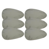 Cofan Pack de 6 salvamanteles individuales  Diseño triangular con hojas Color: verde  Material: PVC  Medidas: 45 x 36 cm - details 0