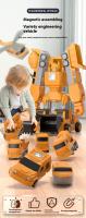 Juguetes Magnéticos Para Niños Bloques De Construcción Juguetes Educativos De Vehículos De Construcción Y Robótica Regalo De Cumpleaños - details 0
