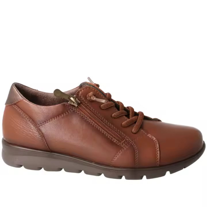 Zapato Sport Piel Mujer Flexpies 1430 Negro y Cuero 106018106019  Flexpies MARCAS MUJER Zapatos de sport - 1