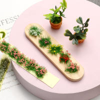 Miniatura De Jardín DIY Decoración Duradera Escenario Estático Paisaje De Guerra Hierba Trofeos Edificio Disposición Mesa De Arena Clúster De Flores - details 5