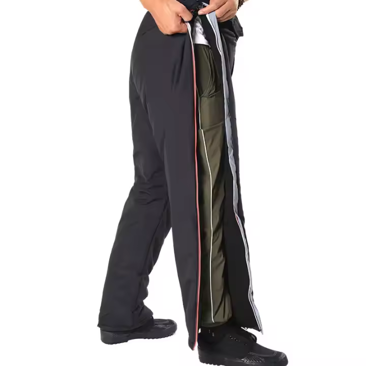 Pantalones De Motocicleta Para Invierno Resistente Al Viento Y Calientes Con Protección De Rodilla Desmontable Para Ciclismo Al Aire Libre - 1