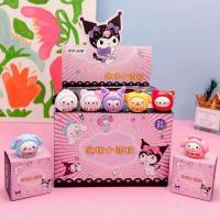 Caja Sorpresa De Figuras De Anime Sanrio 24Pcs Kuromi Cinnamoroll My Melody Para Fans De Dama Muñecas De Acción Kawaii Regalo - details 0